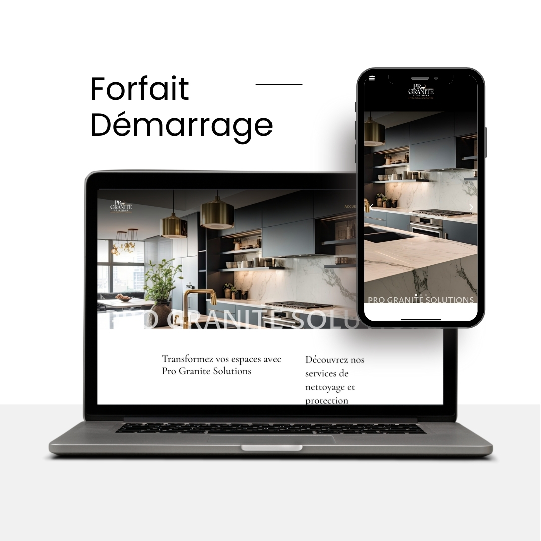 Site internet - Forfait DÉMARRAGE